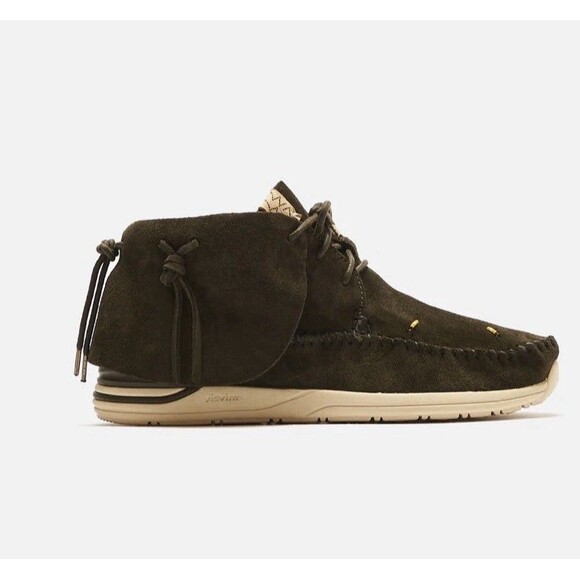 NWT Visvim FBT Lhamo Folk Olive Sneaker 10.5M New   w/ Tags and Box Low Trainer main image 4